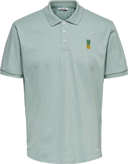 Only & Sons - Poloshirt - Katoen - Blauw (S)