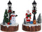 Decoratieve figuren DKD Home Decor LED Licht Hars Sneeuwpop (9 x 9 x 13 cm) (2 Stuks)
