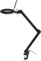 Goobay LED clamp magnifying lamp, 10 W, black - 800 lm, brightness and light color adjustable, 127 m