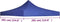 vidaXL - Partytentdak - 3x3 - m - blauw