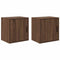 vidaXL - Garagewandkasten - 2 - st - spaanplaat - bruin - eiken