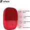 InFace Facial 2 Reinigingsborstel Sonic Cleanser-Wash IPX7 Waterproof Silicone Facial Cleaning Brush upgrade-versie-Rood