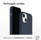 Accezz iPhone 14 Plus - Liquid Silicone Backcover met MagSafe - Schokabsorberend - Donkerblauw