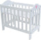 Angel Toys - houten poppenmeubel bedje verstelbaar - hout - wit/roze