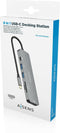 Aisens ASUC-6P016-GR - Dockingstation - 2x USB 3.2 Gen1 type-A 1x USB 3.2 Gen1 type-C - Grijs