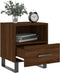 vidaXL - Nachtkastje - 40x35x47,5 - cm - bewerkt - hout - bruin - eikenkleur