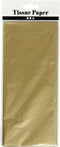 Tissuepapier - Zijdepapier - Crepepapier - Vloeipapier - Goud - Verpakken - Decoreren - Knutselen - 50x70 cm - 14 gram - 6 vellen