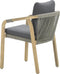 Garden Impressions Santos dining fauteuil - acacia white wash/ antraciet