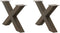 vidaXL - Salontafelpoten - 2 - st - X-vormig - 70x(42-43) - cm - staal - naturel