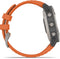 Garmin fēnix 6 - Smartwatch - GPS multi-sport met muziek - Grijs (Oranje)