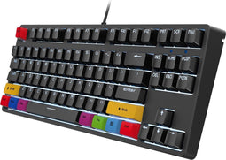 HXSJ L600 - Mechanisch Gaming Toetsenbord - 87 Toetsen Rode Schakelaar - Zwart