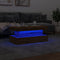 vidaXL - Salontafel - met - LED-verlichting - 90x50x40cm - artisanaal - eikenkleur