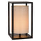 Atmooz - Tafellamp Natal - Slaapkamer / Woonkamer - Industrieel - Zwart en witte kap - Hoogte 35cm - Metaal