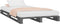 vidaXL - Palletbed - massief - grenenhout - grijs - 100x200 - cm