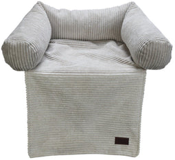 Designed by Lotte Ribbed - Bankkussen - Schuimvulling - Lichtgrijs - 50x50x30 cm