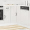 vidaXL - Keuken - hoekonderkast - Lucca - bewerkt - hout - hoogglans - wit