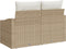 vidaXL - 2-zits - tuinbank - met - opbergruimte - en - kussens - - - beige - poly - rattan