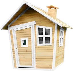 AXI Alice Speelhuis in Bruin/Wit - FSC hout - Speelhuisje voor de tuin / buiten - Tuinhuisje voor kinderen - 10 jaar garantie!