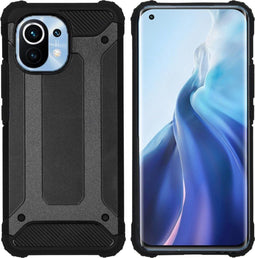 iMoshion Hoesje Geschikt voor Xiaomi Mi 11 Hoesje - iMoshion Rugged Xtreme Backcover - Zwart