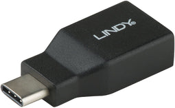 Lindy USB 3.1 CM / AF - USB 3.1-C Mannelijk naar USB 3.1-A Vrouwelijk - 10 Gbit/s - Zwart