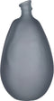Mica Decorations Pinto Vaas - 26x26x47 cm - recycled Glas - Grijs