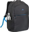 Rivacase Regent 8069 - Laptoptas - Vak voor tablet - Zwart Cyaan Monochrome