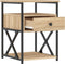 vidaXL - Nachtkastjes - 2 - st - 40x42x55 - cm - bewerkt - hout - sonoma - eikenkleurig