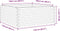 vidaXL - Plantenbak - 110x110x46 - cm - geïmpregneerd - grenenhout