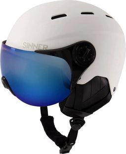 SINNER Typhoon Visor - Skihelm - Vizier met 100% UV-bescherming - Mat Wit - Maat 57