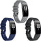 iMoshion Siliconen bandje Multipack voor de Fitbit Inspire - Zwart / Blauw / Grijs