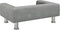 vidaXL Kinderbank 70x45x26,5 cm fluweel lichtgrijs