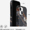 Selencia iPhone 15 - Back Cover - 100% gerecycled - Onyx Black Marble