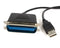 Startech.com 2 m USB naar Parallel Printeradapter - M/M - USB 2.0 type-A - Zwart