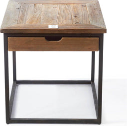Riviera Maison Bijzettafel Met Lade - Shelter Island End Table With drawer - Zwart