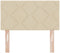 vidaXL - Hoofdbord - Diamant - Blokken - Design - Crème - 80 - cm - Stof