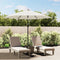 vidaXL - Parasol - met - LED-verlichting - en - stalen - paal - 300 - cm - bordeauxrood