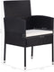 vidaXL - Tuinstoelen - 2 - st - poly - rattan - zwart