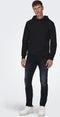 ONLY & SONS ONSCERES - Hoodie - Trekkoord capuchon 2 steekzakken - Zwart