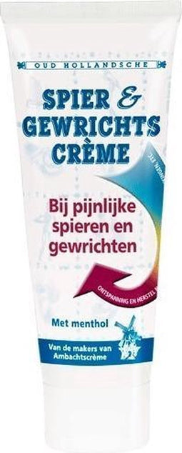 Spiercreme / gewrichtscreme met menthol - 75 ML