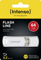 Intenso Flash Line - USB-stick 64GB - USB 3.2 Gen 1 - Wit