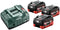 Metabo ME1855 - Accu 18V 5.5Ah - Inclusief 3x Accu en Oplader ASC 30-36