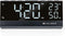 Caliber HCG023 - Digitale Wekkerradio - FM Radio met 10 presets - Temperatuur en Luchtvochtigheid meter - Groot Dimbaar Display - Zwart