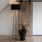 Atmooz - Vloerlamp Potsdam - Staande Lamp - Stalamp - Woonkamer - Goud Brons en Zwart - Hoogte 168cm - Metaal