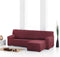 Hoes voor chaise longue met korte armleuning rechts Eysa ROC Tegel 120 x 120 x 360 cm