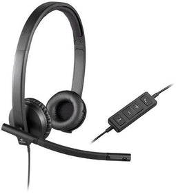 Logitech H570e - On-Ear Headset - USB-A - Stereo - Ruisonderdrukkende microfoon - Zwart