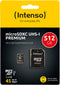 Intenso - microSDXC kaart - 512GB UHS-I Class 10 - Max. 45 MB/s