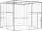 vidaXL - Kattenkooi - 3x3x2,5 - m - gegalvaniseerd - staal
