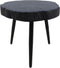 Bijzettafel live edge - ø45-47 cm - Acaciahout/ijzer