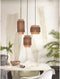 GOOD&MOJO Hanglamp Bhutan - Bamboe/Zwart - Ø18x25cm - - Hanglampen Eetkamer, Slaapkamer, Woonkamer