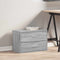 vidaXL - Kast - met - 2 - lades - 60x31x40 - cm - bewerkt - hout - grijs - sonoma - eiken